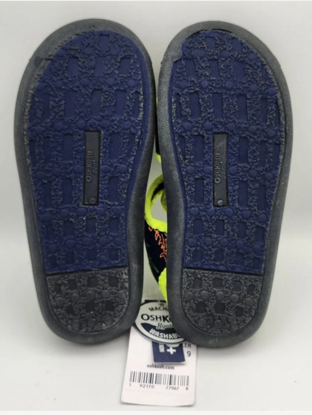 Neon Shark Print Water Sandals | Kid's 9 NWT